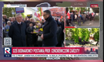 Zarzuty za ujawnienie planów obronnych Polski. Cenckiewicz stawił się w prokuraturze, przed budynkiem wiec poparcia