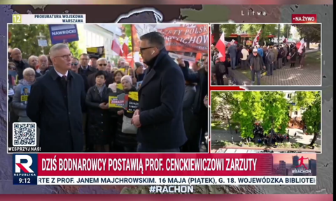 Będą kolejne zarzuty za ujawnienie planów obronnych Polski. Wiec poparcia dla Cenckiewicza przed prokuraturą