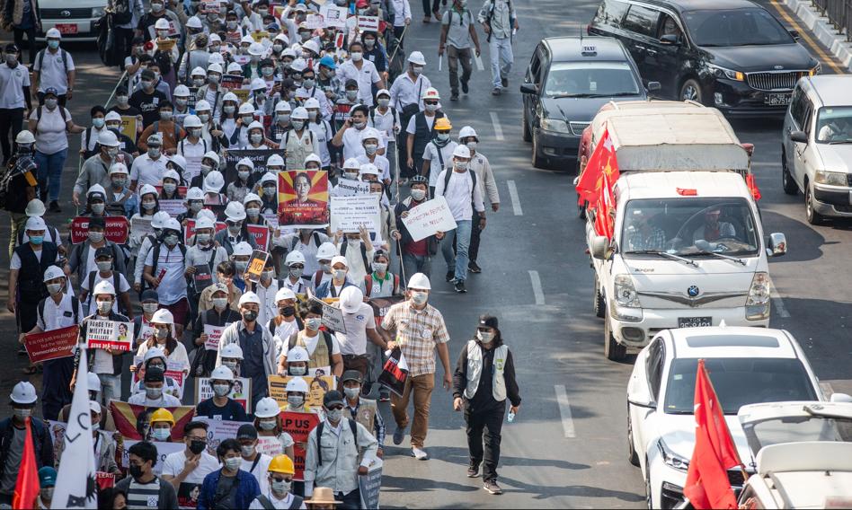 Siły bezpieczeństwa otworzyły ogień do protestujących w Mandalaj