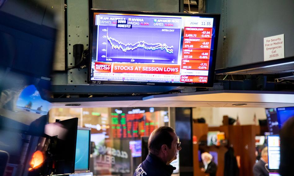 Na Wall Street spadki po dwóch dniach mocnych wzrostów