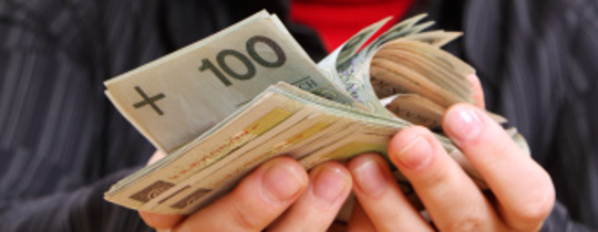 Złoty pieniądze waluty