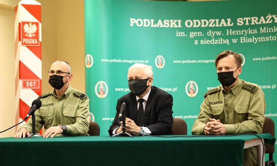 Kaczyński: Podjęto decyzję o budowie bardzo poważnej zapory na granicy