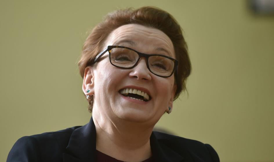 Zalewska liczy, że prezydent zostanie "bezwzględnie" przekonany do reformy oświaty