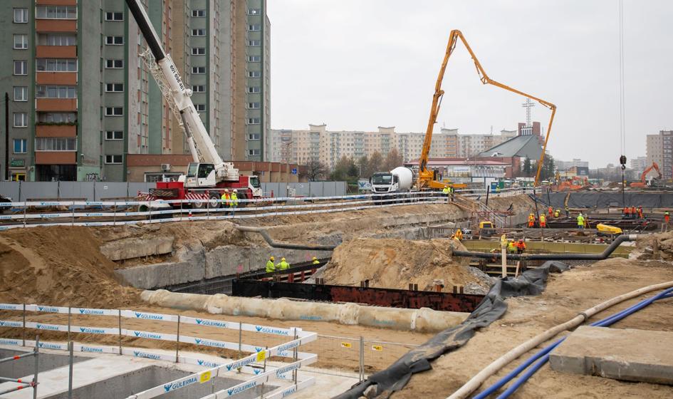Wypadek przy budowie metra w Warszawie. Jedna osoba nie żyje
