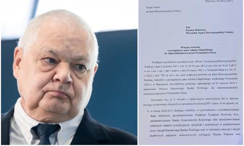 "Jest mnóstwo dokumentów, mnóstwo nagranych rozmów". Komisja ws. wniosku o TK dla prezesa NBP zbiera materiały