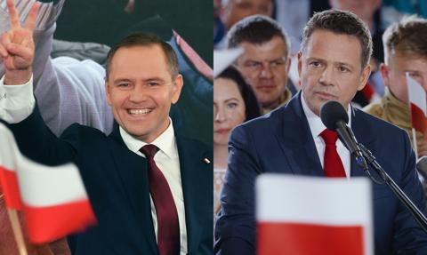 Niecałe dwa punkty procentowe. Trzaskowski i Nawrocki w drugiej turze wyborów