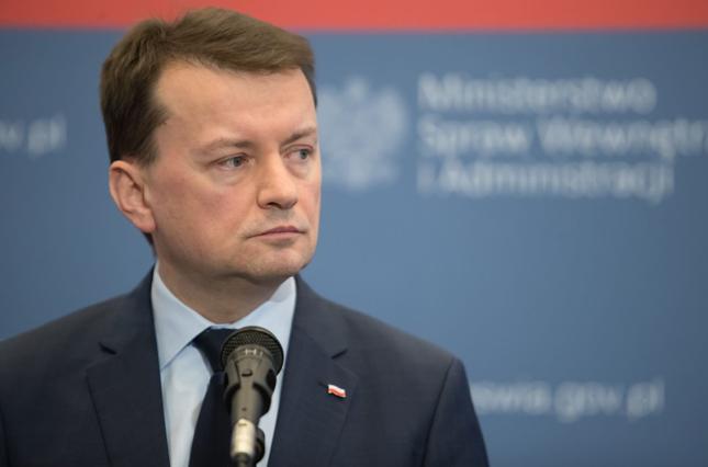 Szef MSWiA Mariusz Błaszczak