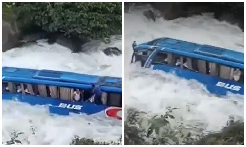 Wiozący około 50 osób autobus spadł z urwiska do rzeki w Peru