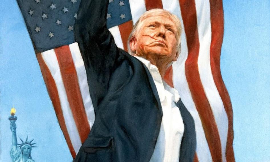 Ten portret dostał Trump od Putina. CNN jako pierwsza go pokazała