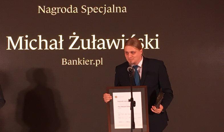 Michał Żuławiński z nagrodą specjalną w konkursie NBP