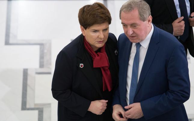 Beata Szydło i Henryk Kowalczyk