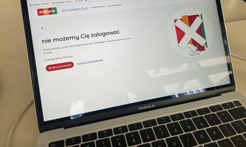 Problemy z bankowością elektroniczną w mBanku. Klienci nie mogą się zalogować