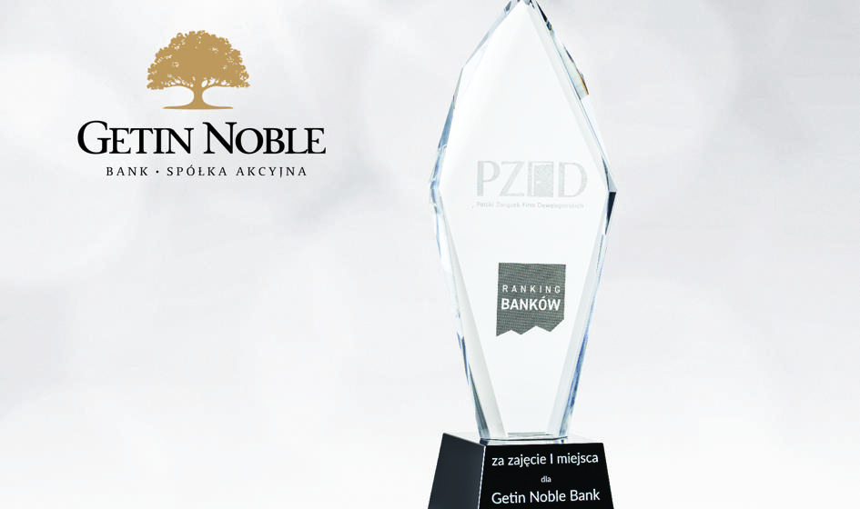 Getin Noble Bank po raz kolejny z prestiżową nagrodą