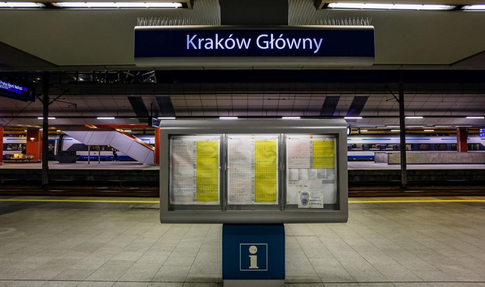 Opóźnienia pociągów na stacji Kraków Główny