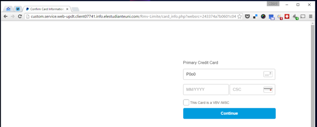 Podrobiony serwis PayPal