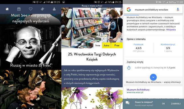 Aplikacja Going pozwala sprawdzić ofertę imprez, a Google podpowiada, ile czasu może zająć wizyta