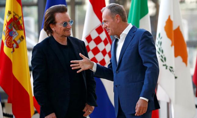 Bono i Tusk rozmawiali o integracji Europejskiej