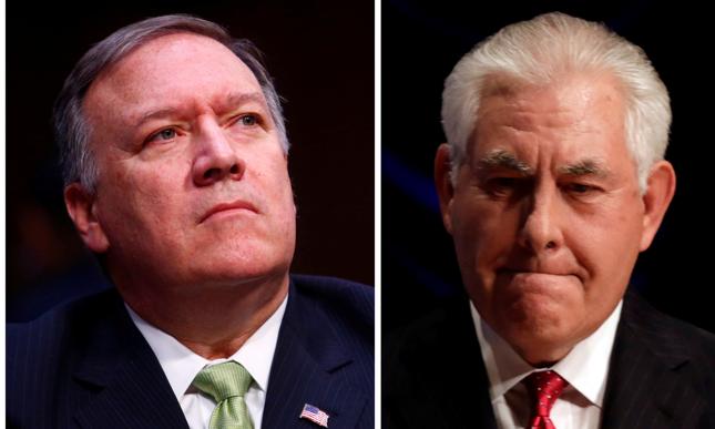 Mike Pompeo i Rex Tillerson