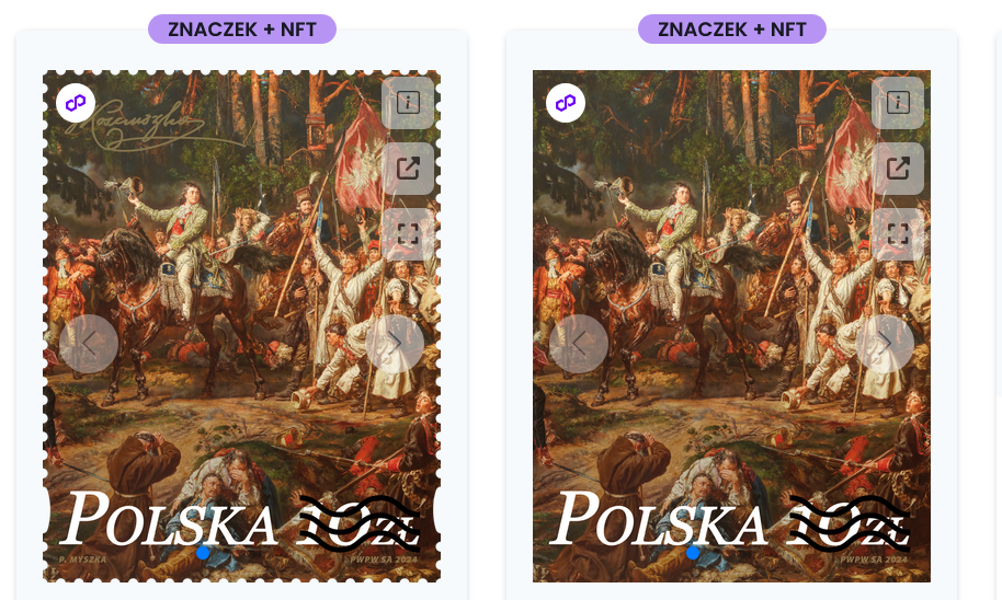 Poczta Polska zaczęła sprzedaż kryptoznaczka emisji "230. rocznica Insurekcji Kościuszkowskiej"