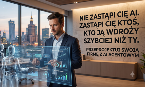 Nie zostaniesz zastąpiony przez AI. Zastąpi Cię ktoś, kto ją wdroży szybciej niż Ty