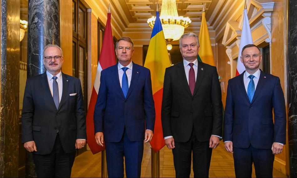 Prezydenci Polski, Łotwy, Litwy i Rumunii podpisali deklarację wspierającą Ukrainę, Mołdawię i Gruzję