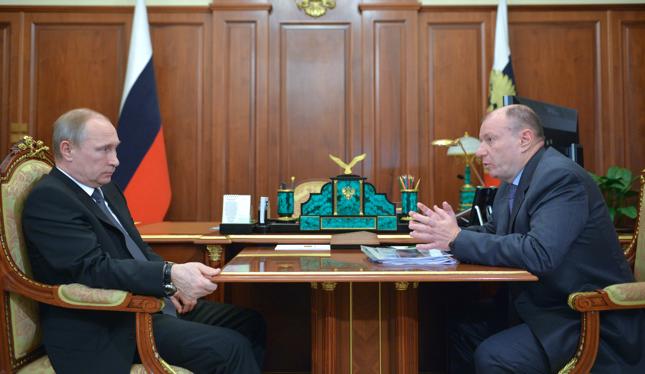 Władimir Putin i Władimir Potanin