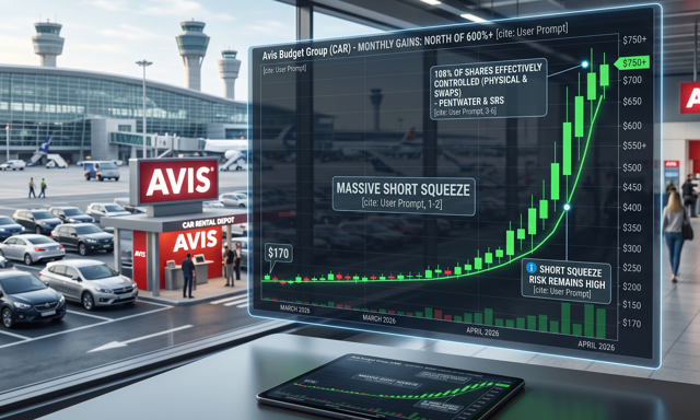 Paraboliczny wykres Avis Budget. Short squeeze na wielką skalę