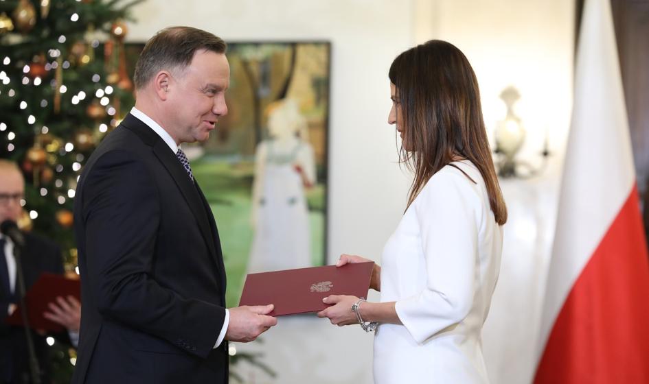 Prezydent Duda powołał Danutę Dmowską-Andrzejuk na ministra sportu