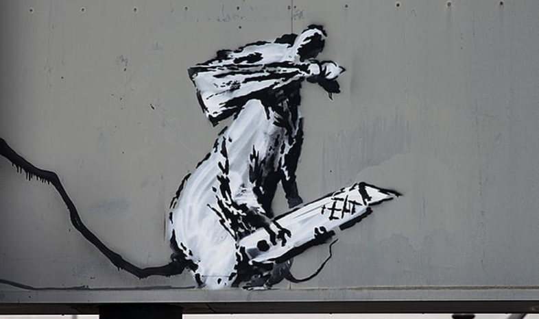 Skradziono graffiti Banksy'ego we Francji