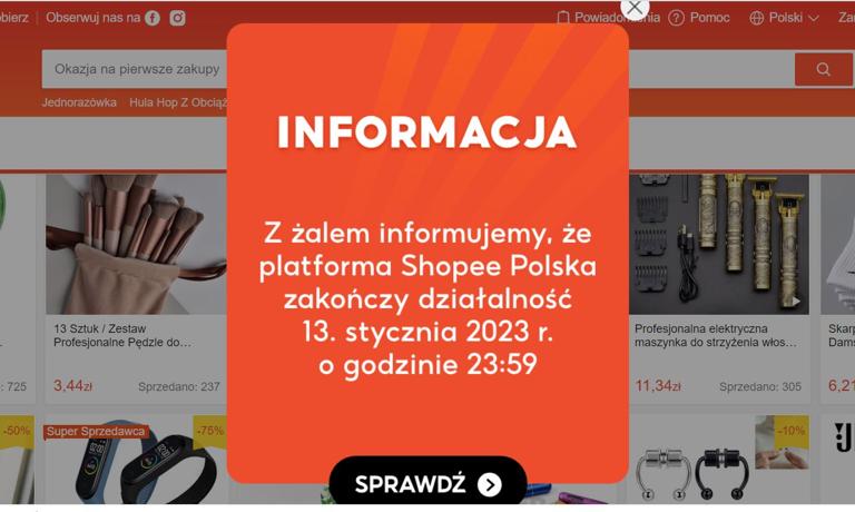 Shopee opouští Polsko.  Je to největší konkurent Allegra