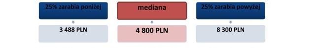 <h6>Schemat 1. Wynagrodzenia całkowite brutto osób z tytułem doktora w 2013 roku (w PLN)</h6>