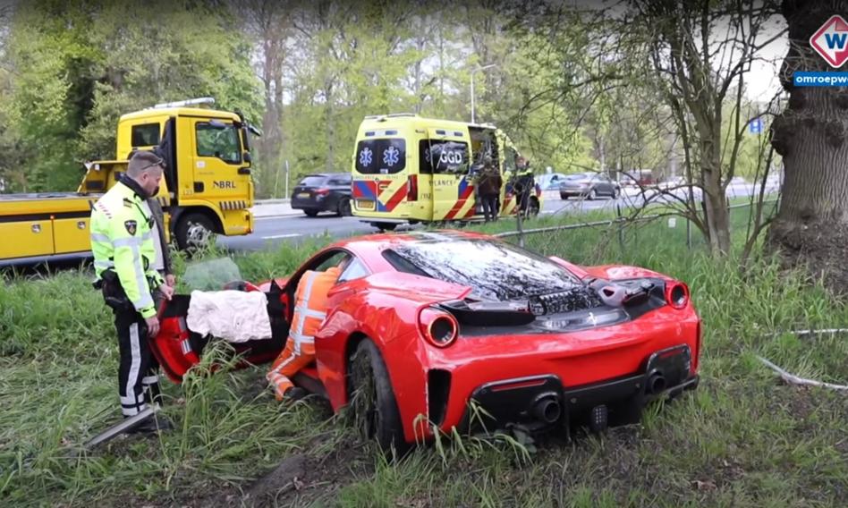 Pijany Holender rozbił ferrari warte 350 tys. euro