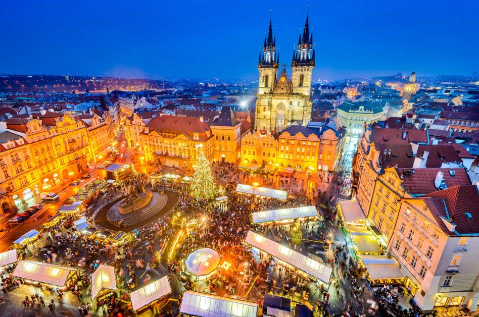 Praga w okresie Bożego Narodzenia.