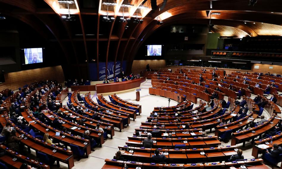 Premier Szmyhal w Radzie Europy: domagamy się natychmiastowego wykluczenia Rosji z organizacji