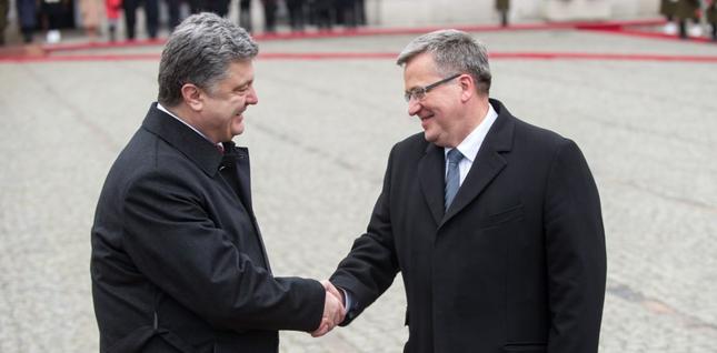 Petro Poroszenko i Bronisław Komorowski