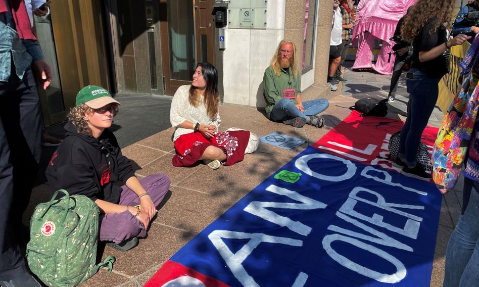 Protest aktywistów klimatycznych w Oslo. Policja zatrzymała prawie 50 osób
