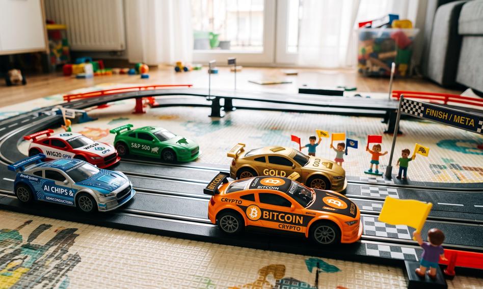 Szalony wyścig wygrywają kryptowaluty. Short na półprzewodniki też się opłacił