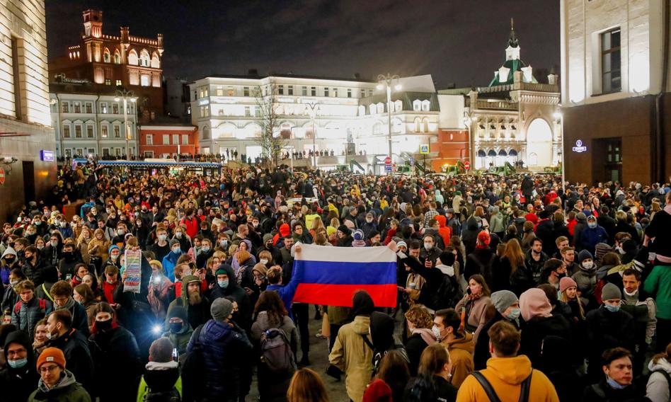 Liczne aresztowania w Rosji. Obywatele chcieli wesprzeć Aleksieja Nawalnego