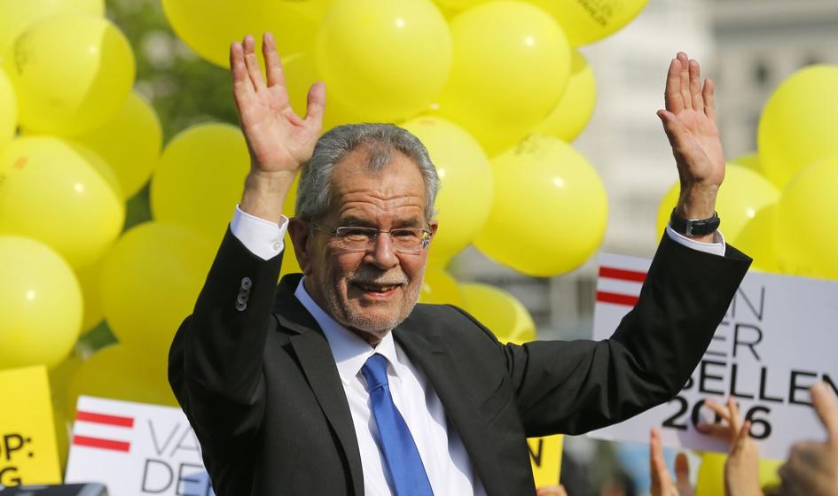 Wybory prezydenckie w Austrii: Van der Bellen zdobył 53,8 proc. głosów