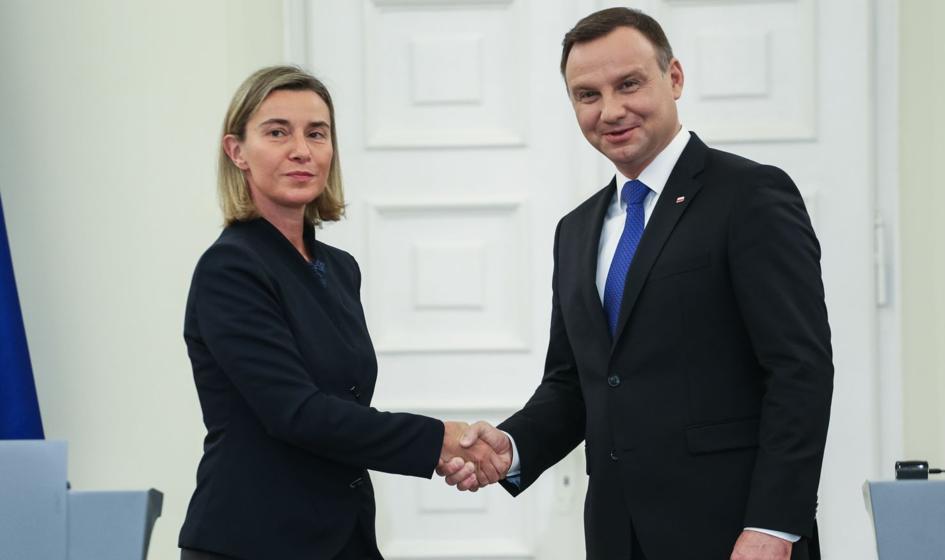 Mogherini: Polska wnosi duży wkład w przygotowanie strategii globalnej UE