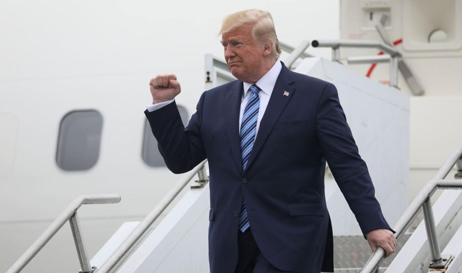 Donald Trump „tęskni za swoją firmą”. Pojawił się w Nowym Jorku