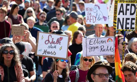 Niemcy wyszli na ulice. Wielotysięczne demonstracje przeciwko AfD