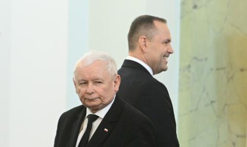 Kaczyński i Nawrocki postrzegani jako liderzy prawicy