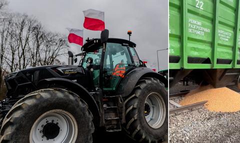 Protestujący rolnicy wysypują ukraińskie zboże. Na granicy robi się gorąco