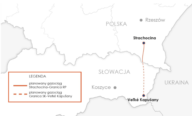 Trasa gazociągu polsko-słowackiego