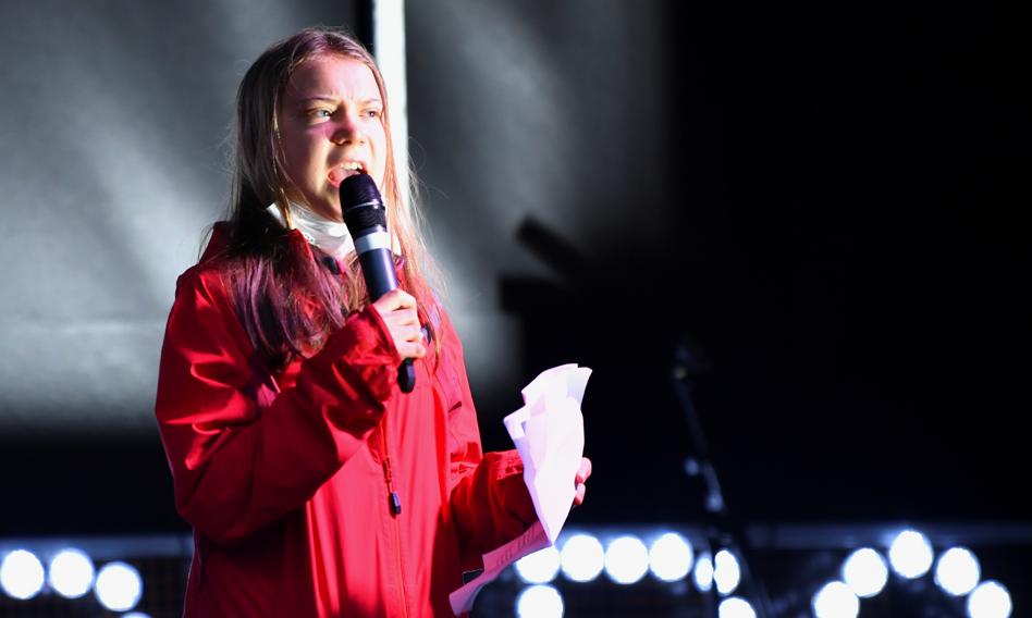 Thunberg na wiecu klimatycznym: trzeba drastycznych działań, bo świat płonie
