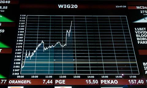 Zieleń na GPW. Orlen i Eurocash liderami wzrostów