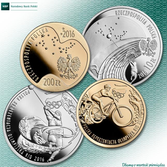Igrzyska w Rio de Janeiro 2016 – nowe monety okolicznościowe NBP
