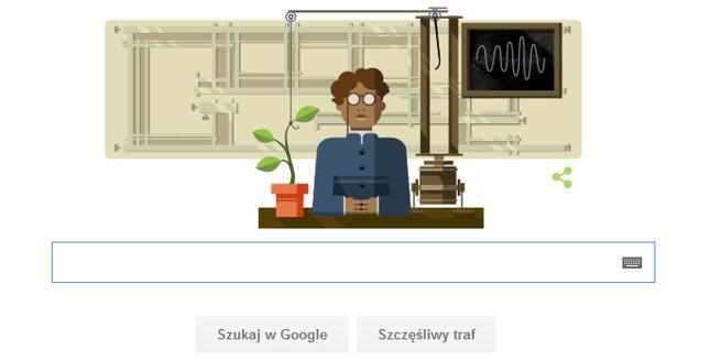 Jagadis Chandra Bose w Google Doodle